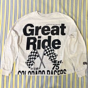 Zara Great Ride Long Sleeve Graphic Shirt